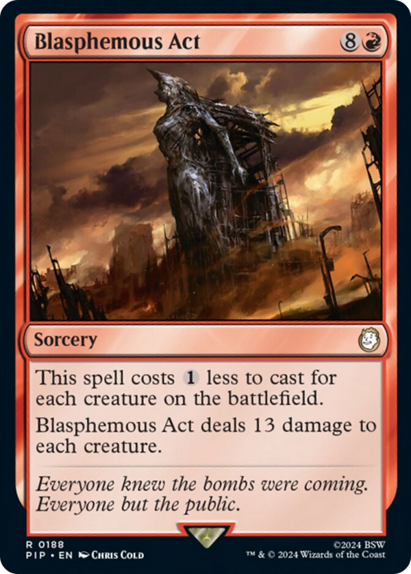 Blasphemous Act [Fallout] - Magic: The Gathering