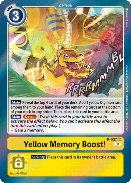 Yellow Memory Boost! [P-037] [Promotional Cards]