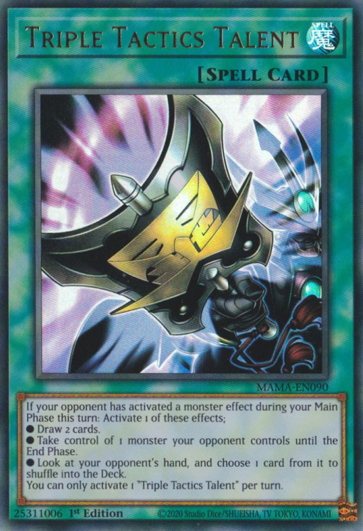 Triple Tactics Talent [MAMA-EN090] Ultra Rare - Yu-Gi-Oh!