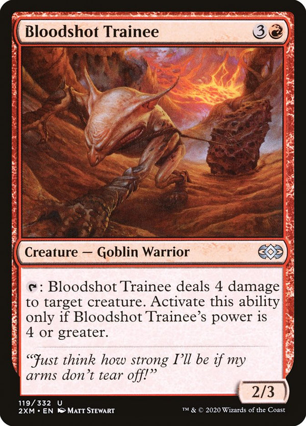 Bloodshot Trainee [Double Masters] - Magic: The Gathering
