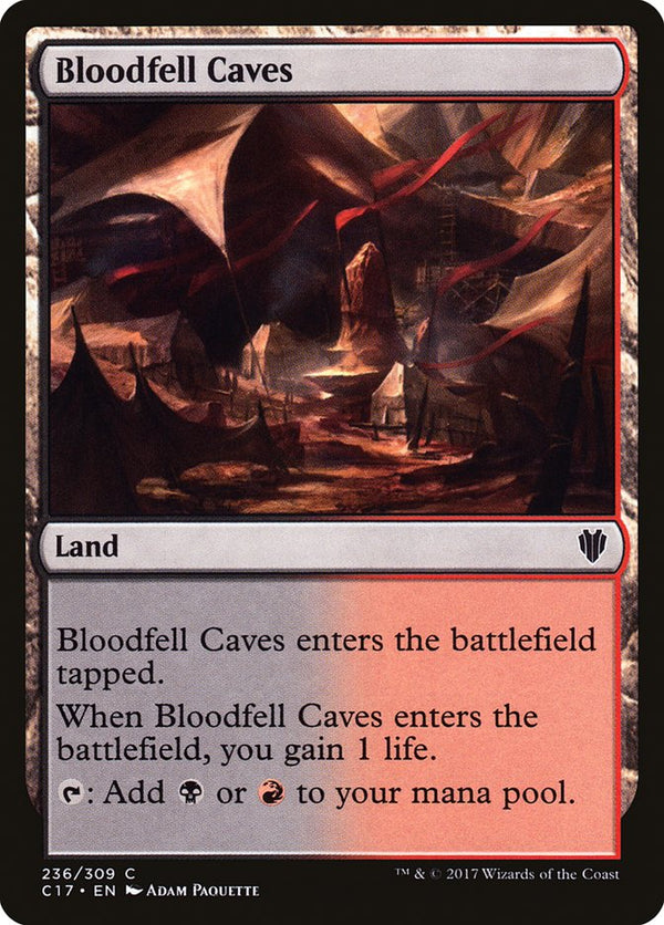 Bloodfell Caves [Commander 2017] - Magic: The Gathering