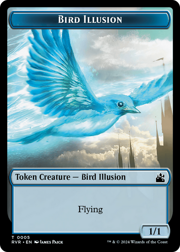 Bird Illusion Token [Ravnica Remastered Tokens] - Magic: The Gathering