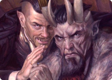 A Little Chat Art Card [Streets of New Capenna Art Series] - Magic: The Gathering