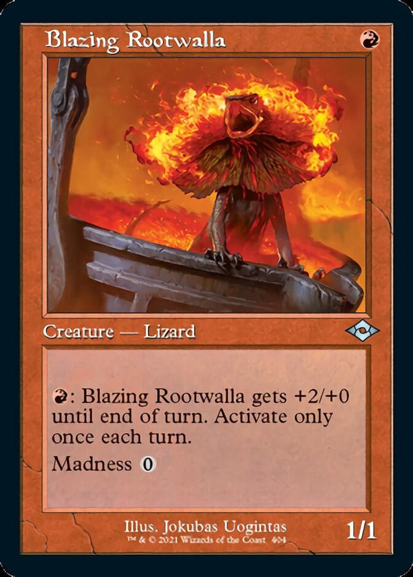 Blazing Rootwalla (Retro) [Modern Horizons 2] - Magic: The Gathering
