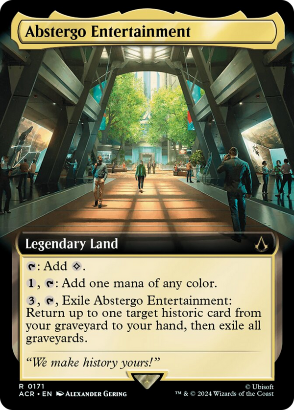 Abstergo Entertainment (Extended Art) [Assassin's Creed] - Magic: The Gathering