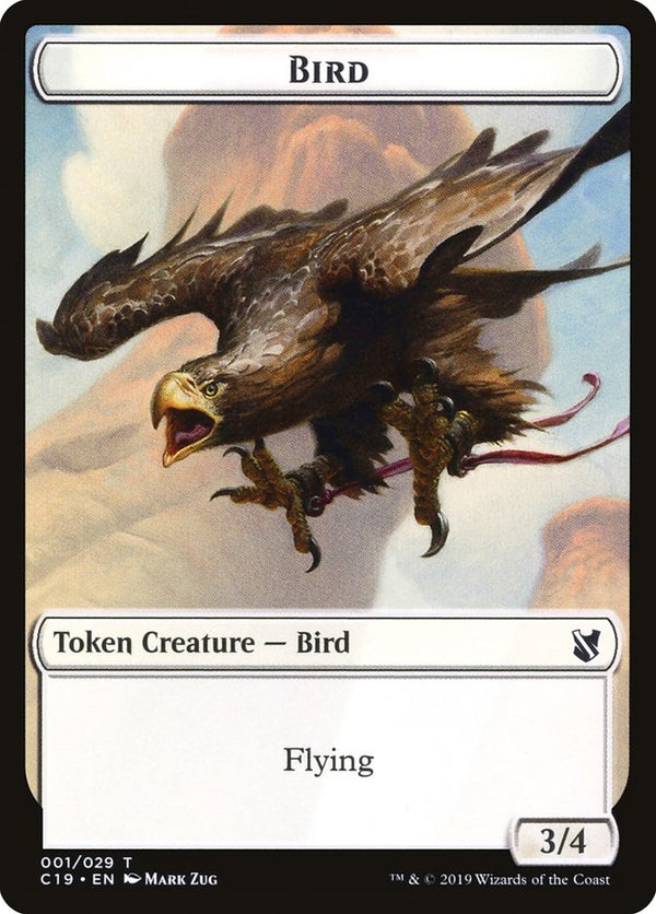 Bird Token (001/029) [Commander 2019 Tokens] - Magic: The Gathering