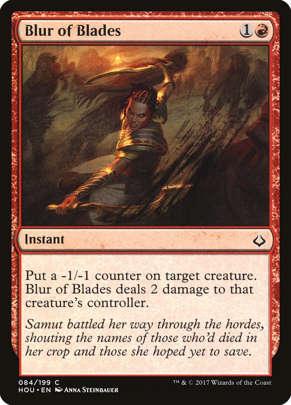 Blur of Blades [Hour of Devastation] - Magic: The Gathering