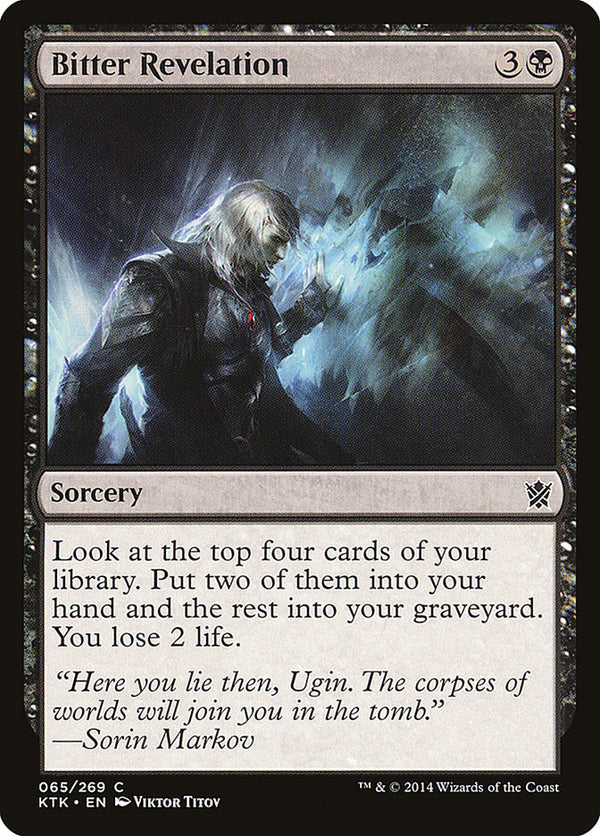 Bitter Revelation [Khans of Tarkir] - Magic: The Gathering