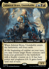 Admiral Brass, Unsinkable (Extended Art) [The Lost Caverns of Ixalan Commander] - Magic: The Gathering