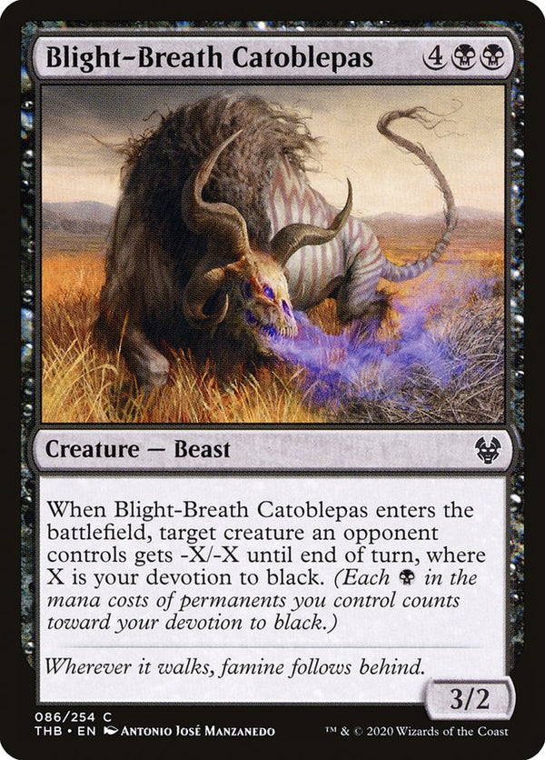 Blight-Breath Catoblepas [Theros Beyond Death] - Magic: The Gathering