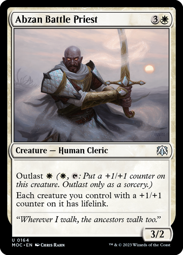 Abzan Battle Priest [March of the Machine Commander] - Magic: The Gathering