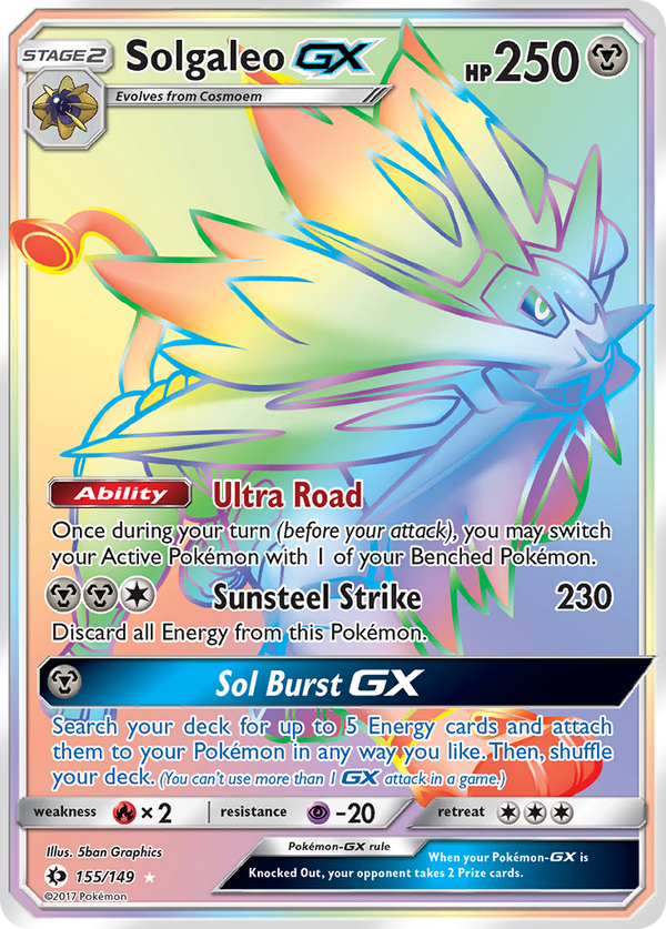Solgaleo GX (155/149) [Sun & Moon: Base Set] - Pokémon
