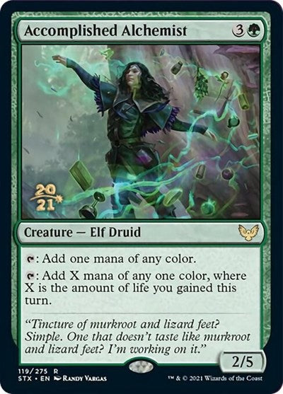 Accomplished Alchemist [Strixhaven: School of Mages Prerelease Promos] - Magic: The Gathering