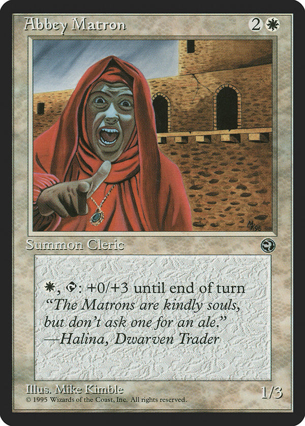 Abbey Matron (Halina Flavor Text) [Homelands] - Magic: The Gathering