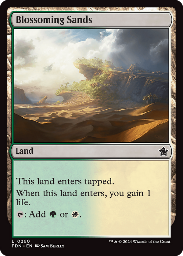 Blossoming Sands [Foundations] - Magic: The Gathering