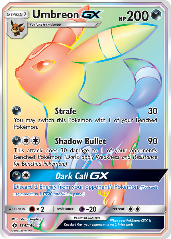 Umbreon GX (154/149) [Sun & Moon: Base Set] - Pokémon