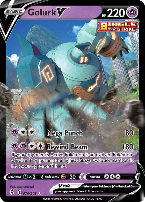 Golurk V (070/203) [Sword & Shield: Evolving Skies] - Pokémon