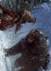Blizzard Brawl Art Card [Kaldheim Art Series] - Magic: The Gathering