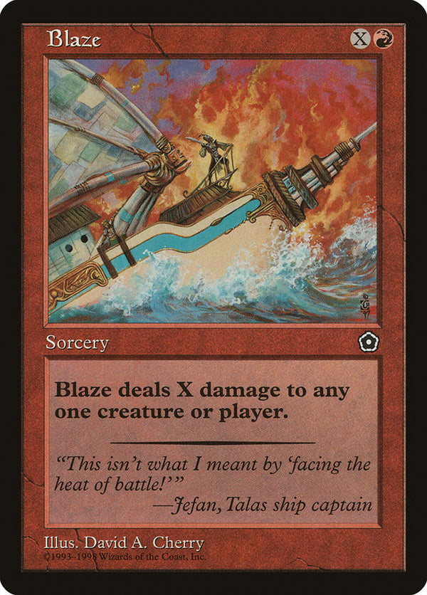 Blaze [Portal Second Age] - Magic: The Gathering