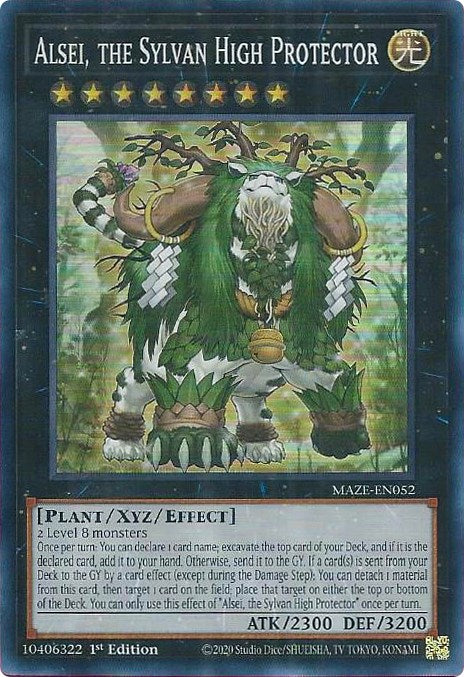 Alsei, the Sylvan High Protector [MAZE-EN052] Super Rare - Yu-Gi-Oh!