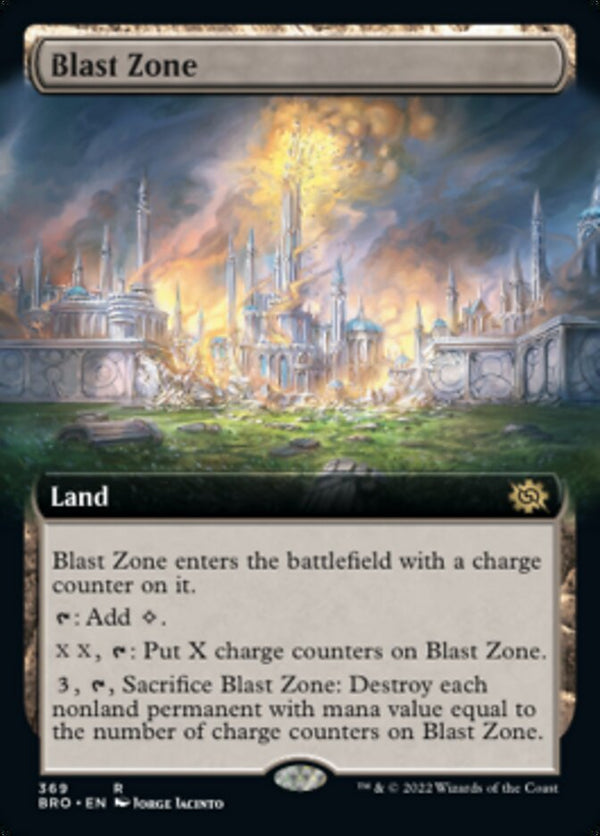 Blast Zone (Extended Art) [The Brothers' War] - Magic: The Gathering