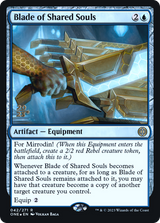 Blade of Shared Souls [Phyrexia: All Will Be One Prerelease Promos] - Magic: The Gathering