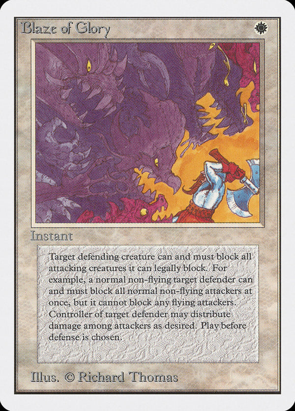 Blaze of Glory [Unlimited Edition] - Magic: The Gathering