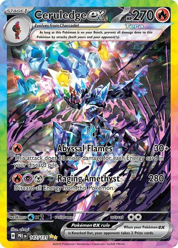 Ceruledge ex (147/131) [Scarlet & Violet: Prismatic Evolutions] - Pokémon