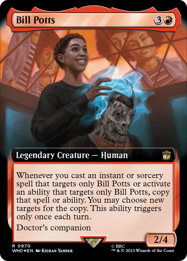 Bill Potts (Extended Art) (Surge Foil) [Doctor Who] - Magic: The Gathering