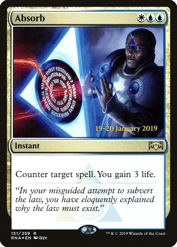 Absorb [Ravnica Allegiance Prerelease Promos] - Magic: The Gathering
