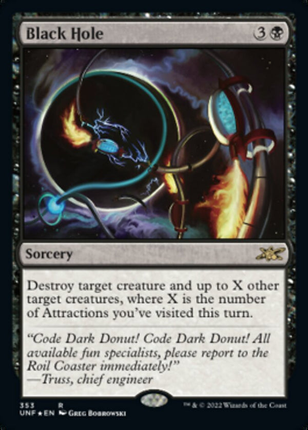 Black Hole (Galaxy Foil) [Unfinity] - Magic: The Gathering