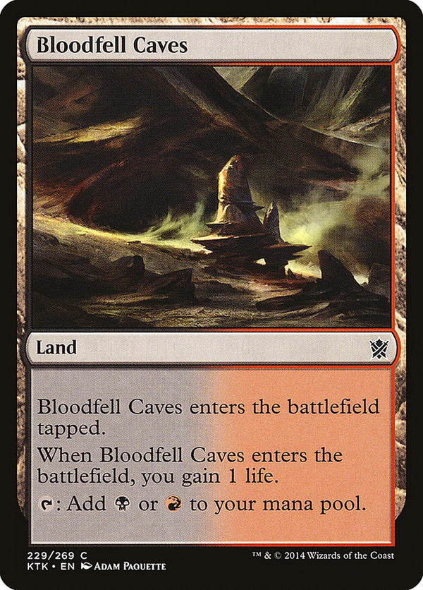 Bloodfell Caves [Khans of Tarkir] - Magic: The Gathering