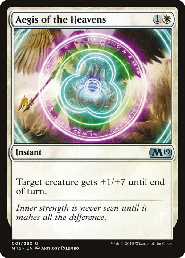 Aegis of the Heavens [Core Set 2019] - Magic: The Gathering