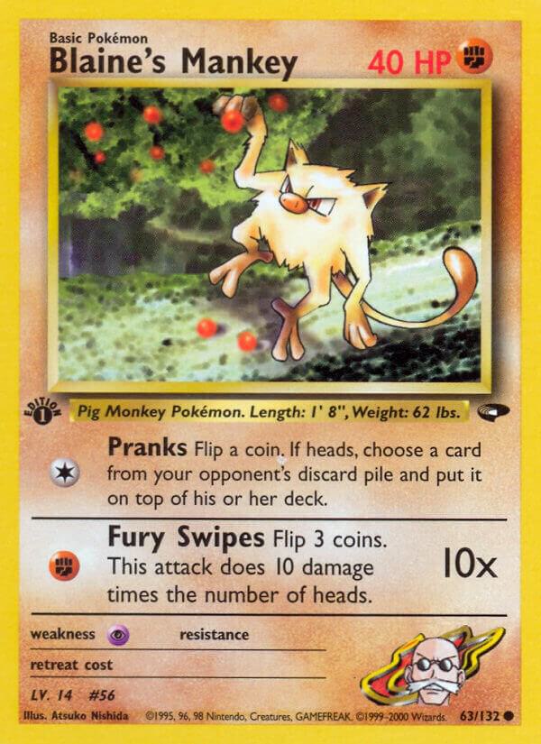 Blaine's Mankey - Pokémon