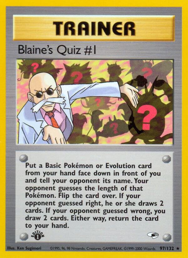 Blaine's Quiz #1 - Pokémon