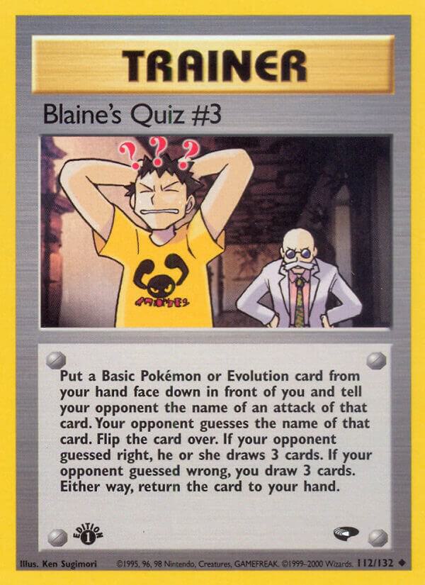 Blaine's Quiz #3 - Pokémon