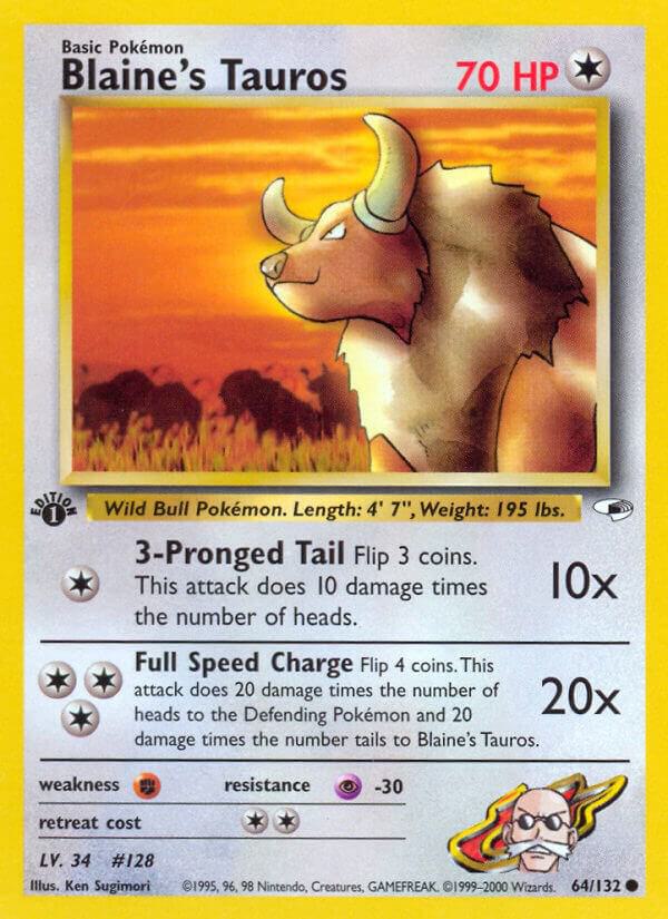 Blaine's Tauros - Pokémon
