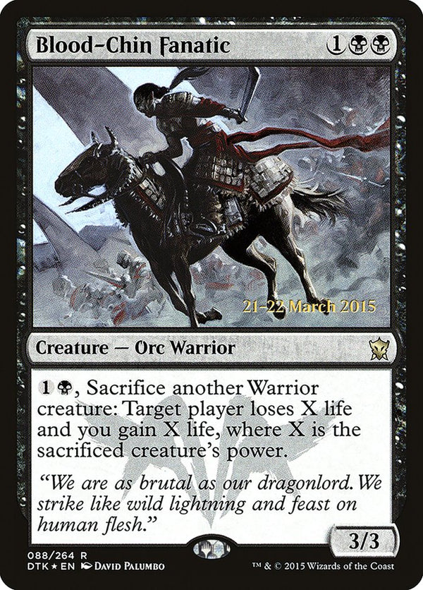 Blood-Chin Fanatic [Dragons of Tarkir Prerelease Promos] - Magic: The Gathering