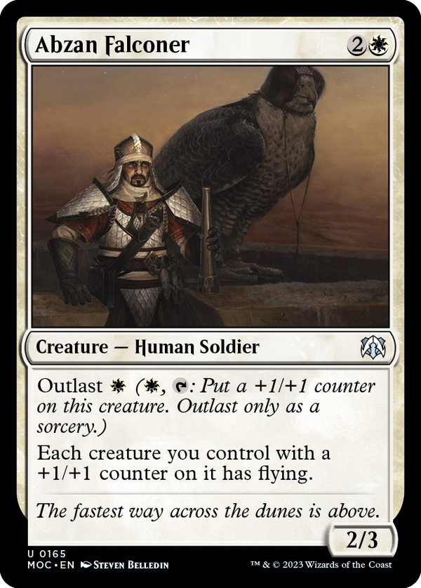 Abzan Falconer [March of the Machine Commander] - Magic: The Gathering