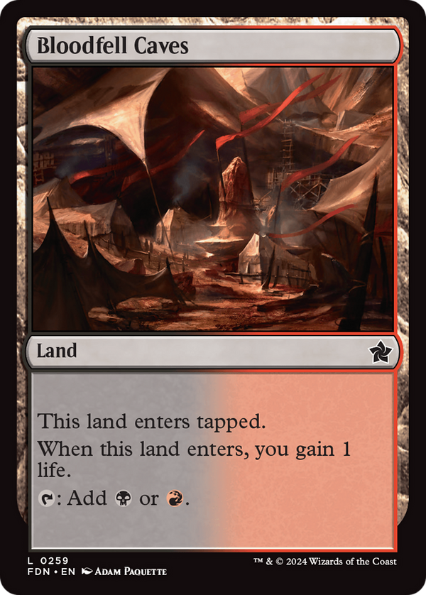 Bloodfell Caves [Foundations] - Magic: The Gathering