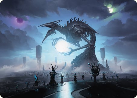 Blue Sun's Twilight Art Card [Phyrexia: All Will Be One Art Series] - Magic: The Gathering