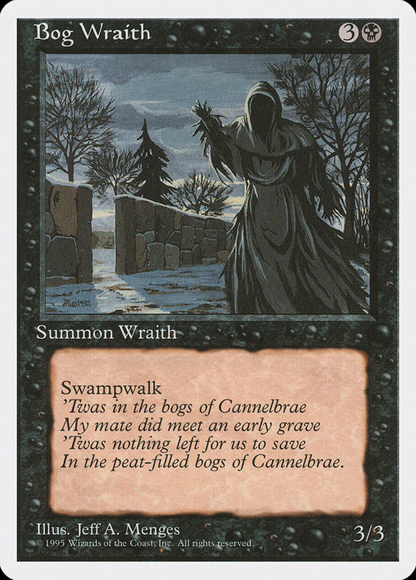 Bog Wraith [Fourth Edition] - Magic: The Gathering