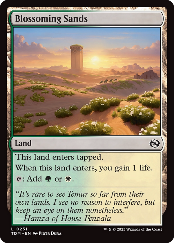 Blossoming Sands [Tarkir: Dragonstorm] - Magic: The Gathering