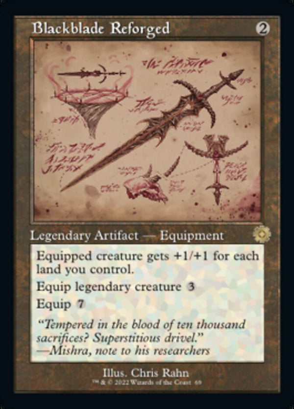 Blackblade Reforged (Retro Schematic) [The Brothers' War Retro Artifacts] - Magic: The Gathering