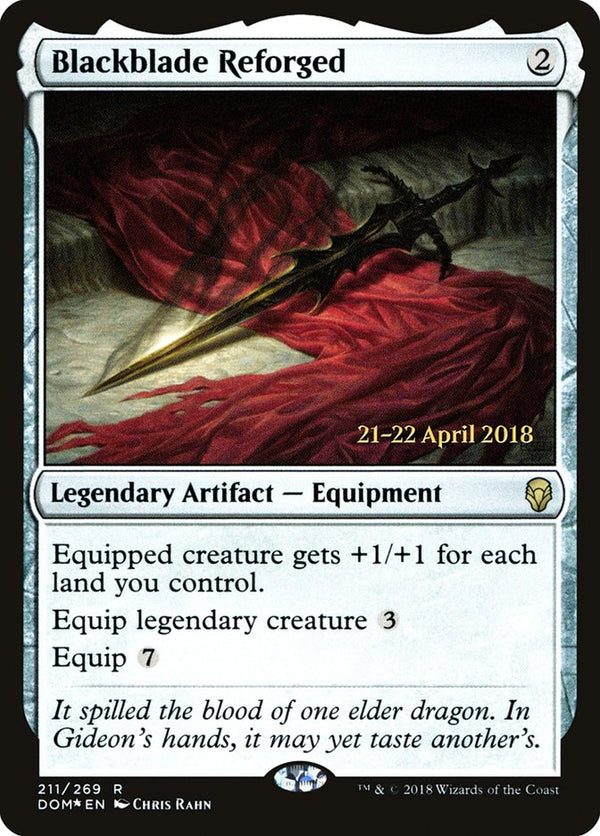 Blackblade Reforged [Dominaria Prerelease Promos] - Magic: The Gathering