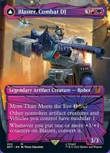 Blaster, Combat DJ // Blaster, Morale Booster (Shattered Glass) [Transformers] - Magic: The Gathering