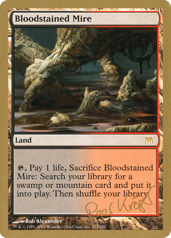 Bloodstained Mire (Peer Kroger) [World Championship Decks 2003] - Magic: The Gathering