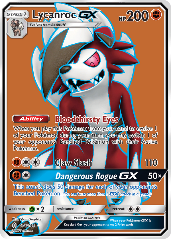 Lycanroc GX (138/145) [Sun & Moon: Guardians Rising] - Pokémon