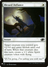 Blessed Defiance [The List] - Magic: The Gathering