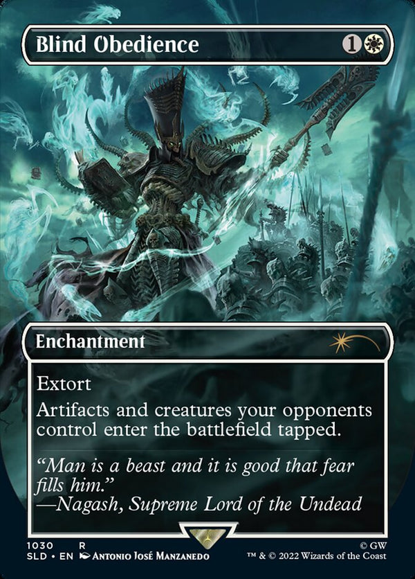 Blind Obedience (Borderless) [Secret Lair Drop Series] - Magic: The Gathering